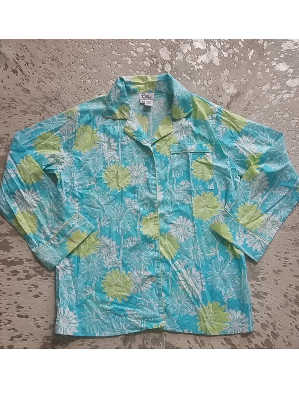 Lilly Pulitzer Piped Floral Sleep Shirt SzM